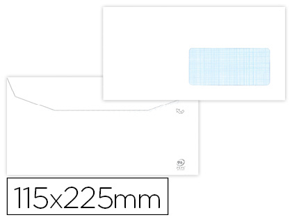 ENVELOPE LIDERPAPEL BRANCO 115X225 MM JANELA DIREITA ABA ENGOMADA PAPEL OFFSET 80 GR CAIXA DE 500 UNIDADES