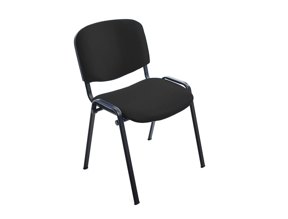 CADEIRA ROCADA ESTRUTURA EM METALICA FORRADA EM TECIDO ANTI FOGO PRETO 57X81X48 CM