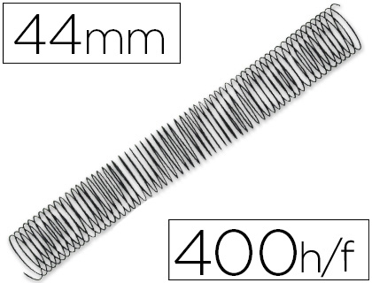 ESPIRAL Q-CONNECT METALICA 64 5:1 44MM 1,2MM CAIXA DE 25 UNIDADES