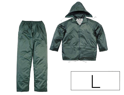 CONJUNTO DE CHUVA DELTAPLUS 400 POLIESTER/PVC VERDE TAMANHO L