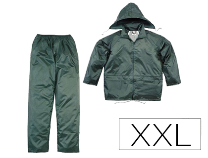 CONJUNTO DE CHUVA DELTAPLUS 400 POLIESTER/PVC VERDE TAMANHO XXL