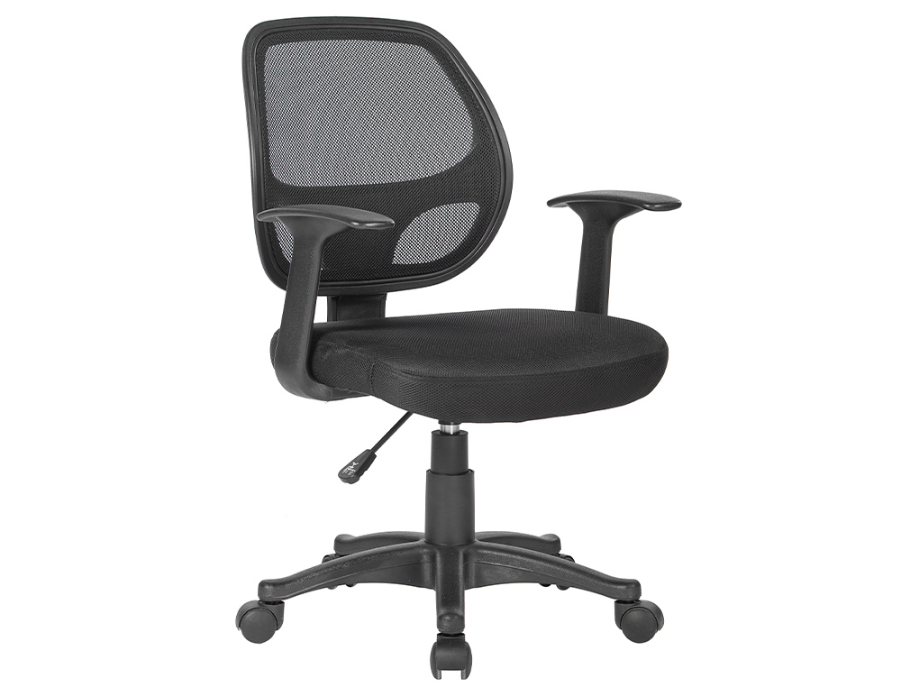 CADEIRA DE ESCRITORIO Q-CONNECT ENCOSTO MEDIO REGULAVEL EM ALTURA 870+120MM ALTURA 550MM LARGURA 590MM PROFUNDIDADE TEC