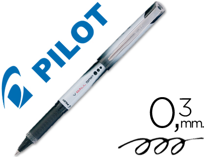 MARCADOR PILOT ROLLER V-BALL GRIP PRETO 05 MM