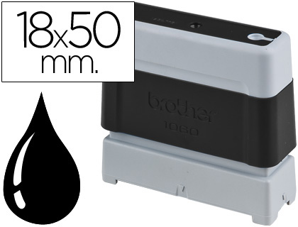 CARIMBO AUTOMATICO BROTHER 18 MM X 50 MM PRETO