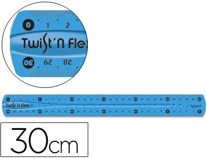 REGUA PLASTICO FLEXIVEL MAPED DE 30 CM CORES SORTIDAS