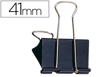 MOLA METALICA Q-CONNECT REVERSIVEL N.4 41 MM CAIXA DE 10 UNIDADES PRETO
