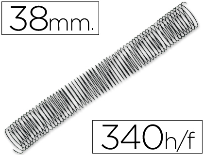 ESPIRAL Q-CONNECT METALICA 64 5:1 38MM 1,2MM CAIXA DE 25 UNIDADES