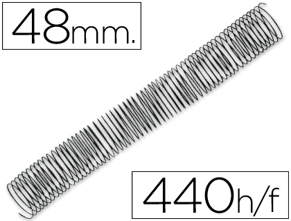 ESPIRAL Q-CONNECT METALICA 64 5:1 48MM 1,2MM CAIXA DE 25 UNIDADES
