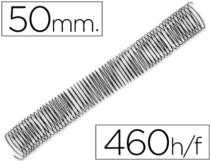 ESPIRAL Q-CONNECT METALICA 64 5:1 50MM 1,2MM CAIXA DE 25 UNIDADES