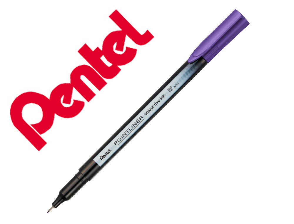 MARCADOR PENTEL DE FIBRA POINTLINER VIOLETA 0,4 MM