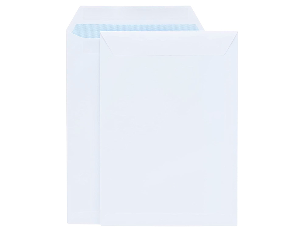 ENVELOPE LIDERPAPEL BOLSA BRANCO 310X410 MM COM ABA EM TIRA DE SILICONE PAPEL OFFSET 100 GR CAIXA DE 250 UNIDADES