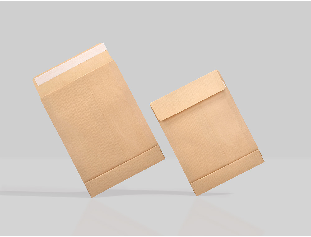 ENVELOPE LIDERPAPEL BOLSA FOLIO ESPECIAL CASTANHO 280X365X30 MM FOLE TIRA DE SILICONE PACK DE 50 UNIDADES