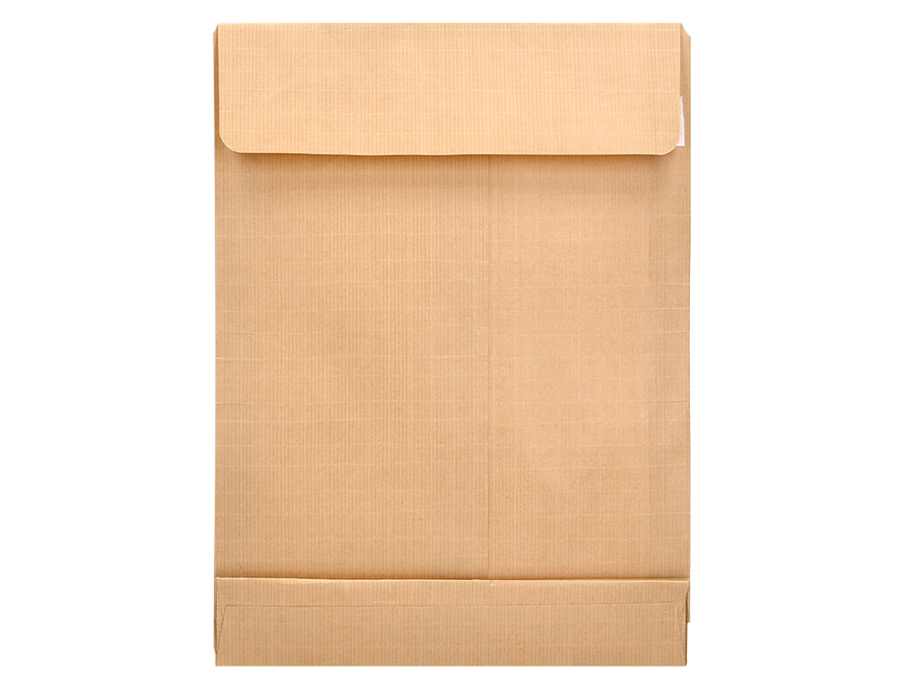 ENVELOPE LIDERPAPEL BOLSA FOLIO ESPECIAL CASTANHO 280X365X30 MM FOLE TIRA DE SILICONE PACK DE 50 UNIDADES
