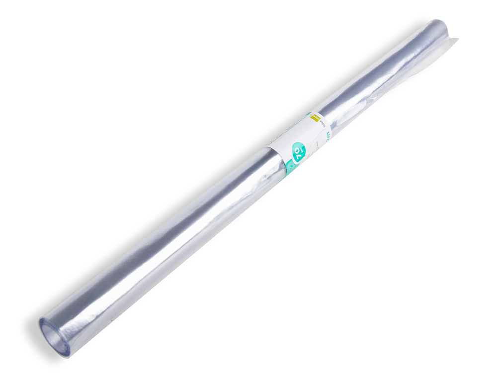 ROLO PLASTICO FORRA LIVROS, 0,35 MT X 2 MT. 70 MICRONS