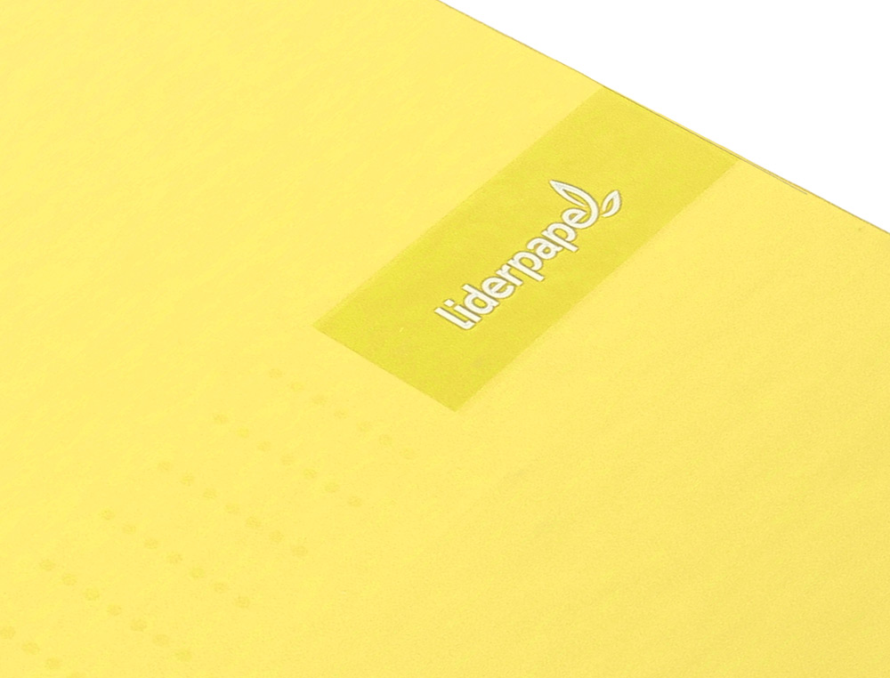 CADERNO ESPIRAL LIDERPAPEL CRAFTY MICRO DIN A4 CAPA FORRADA 120 F 90 GR QUADRICULA 5MM 5 BANDAS DE CORES 4 FUROS COR AMA
