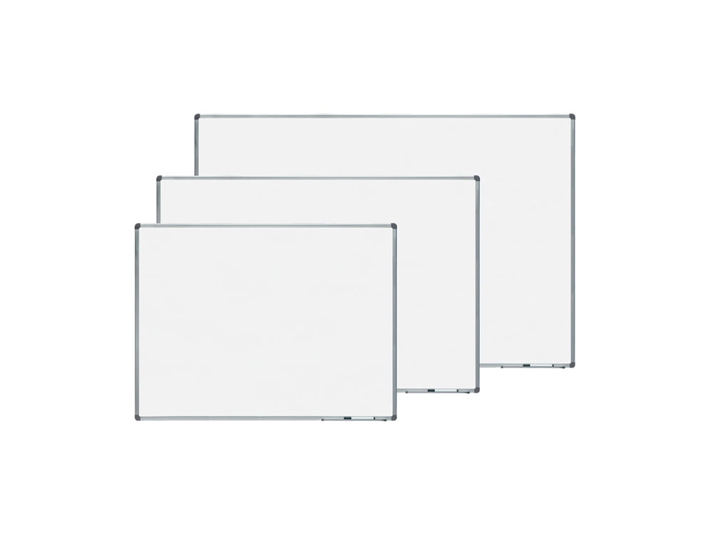 QUADRO BRANCO ROCADA ACO VITRIFICADO MAGNETICO MOLDURA ALUMINIO E CANTOS PVC 60X45 CM INCLUI BANDEJA PARA MARCADOR