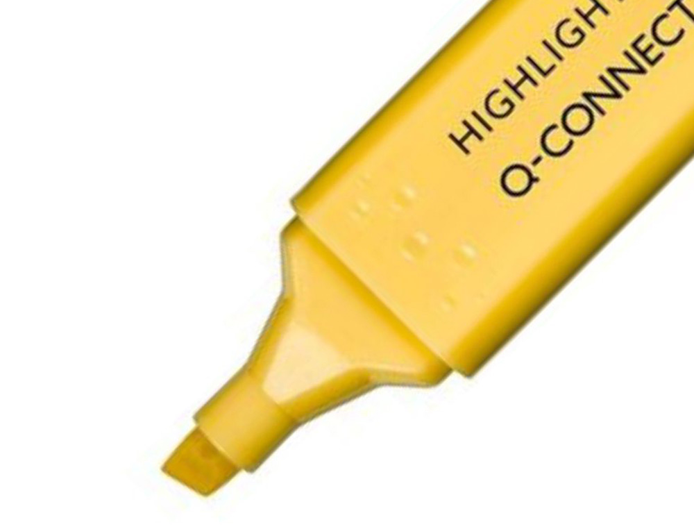 MARCADOR FLUORESCENTE Q-CONNECT PASTEL PONTA BISELADA ESTOJO DE 6 UNIDADES CORES SORTIDAS
