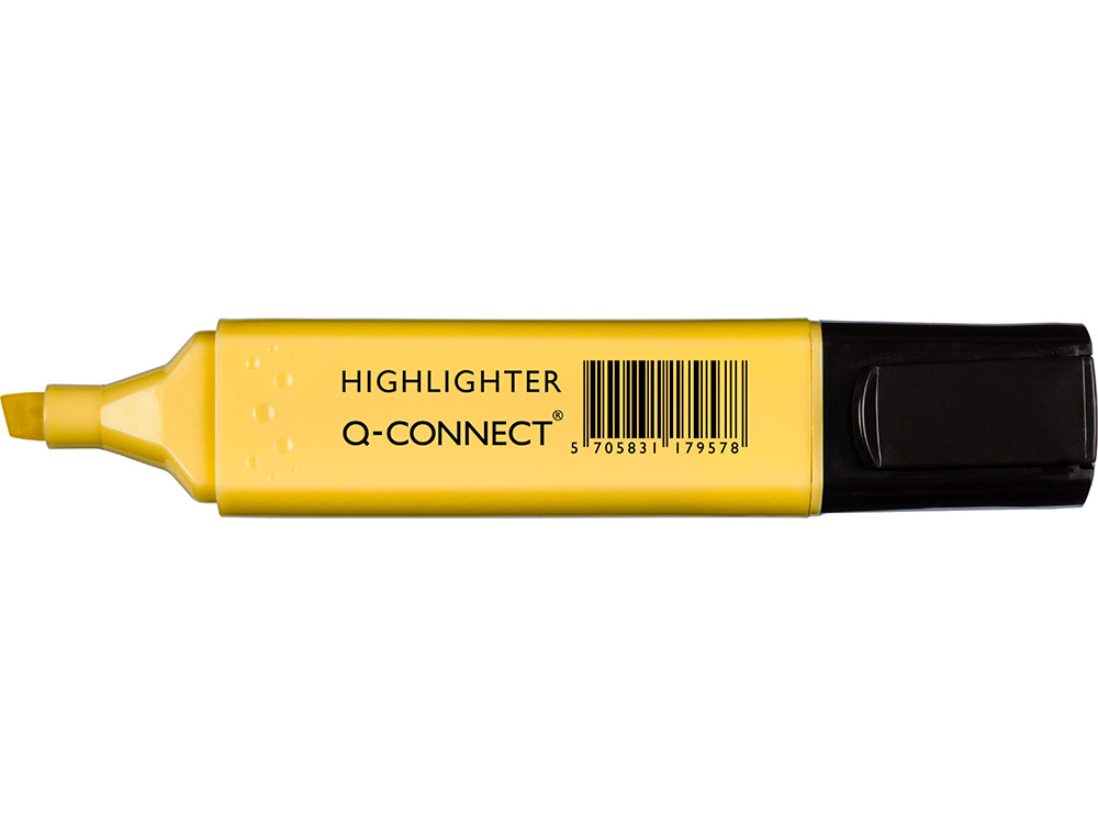 MARCADOR FLUORESCENTE Q-CONNECT PASTEL PONTA BISELADA ESTOJO DE 6 UNIDADES CORES SORTIDAS