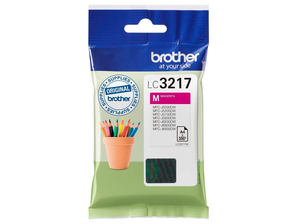 TINTEIRO BROTHER LC3217M MFCJ6530 / MFCJ6935 MAGENTA 550 PAGINAS