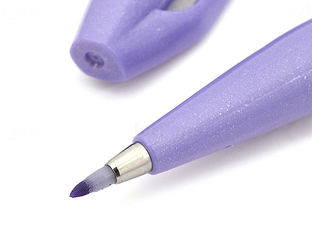 CANETA PINCEL PENTEL TOUCH PARA CALIGRAFIA COR VIOLETA AZULADO
