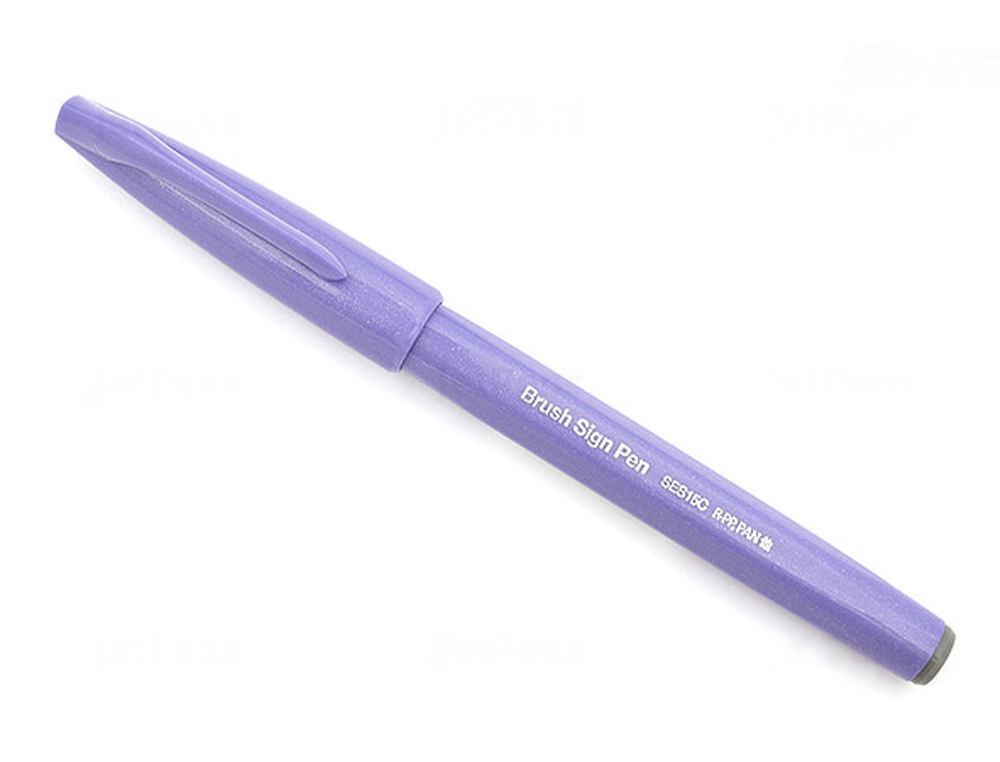 CANETA PINCEL PENTEL TOUCH PARA CALIGRAFIA COR VIOLETA AZULADO