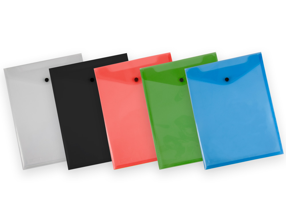 PASTA LIDERPAPEL DOSSIER COM MOLA POLIPROPILENO DIN A4 FORMATO VERTICAL COM FOLE PRETO OPACO