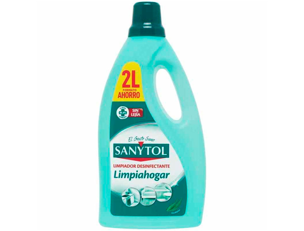DETERGENTE DESEMFETANTE SANYTOL LIMPEZA DOMESTICA MULTISUPERFICIES FRASCO DE 2 LITROS