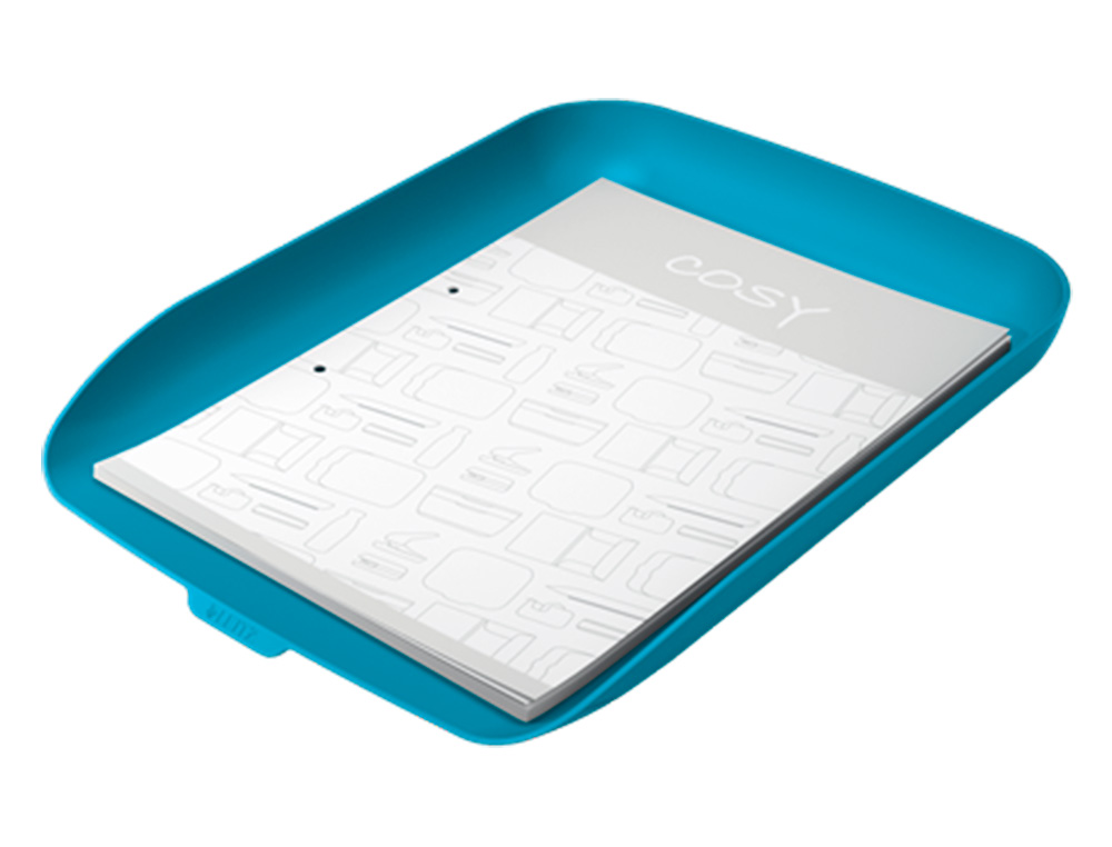 TABULEIRO DE SECRETARIA EM PLASTICO LEITZ COSY AZUL