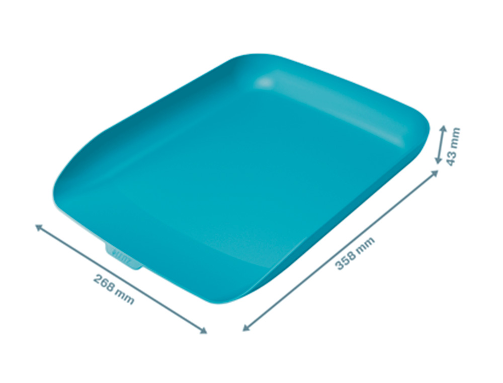 TABULEIRO DE SECRETARIA EM PLASTICO LEITZ COSY AZUL