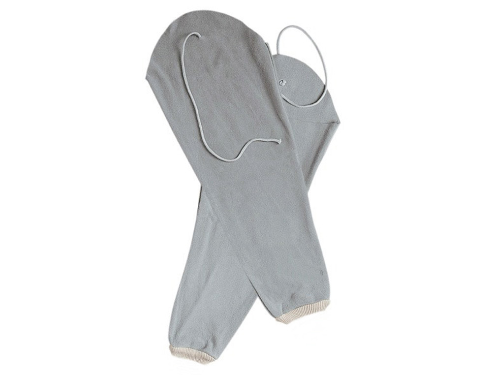 MANGUITO PARA SOLDADOR FARU COURO CROMADO PUNHO ELASTICO E CORDAO SUPORTE SUPERIOR