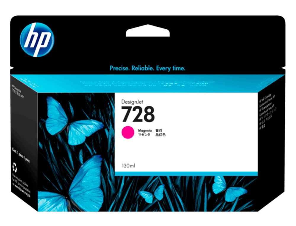 TINTEIRO HP DESIGNJET T730 MAGENTA N 728/1000 PAGINAS