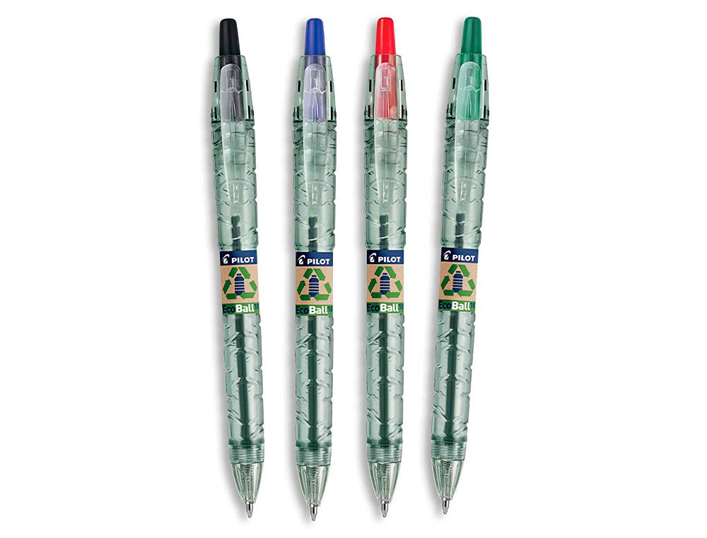 ESFEROGRAFICA PILOT ECOBALL PLASTICO RECICLADO EXPOSITOR DE 60 UNIDADES CORES SORTIDAS + 10 ESFEROGRAFICAS PILOT B2P GEL