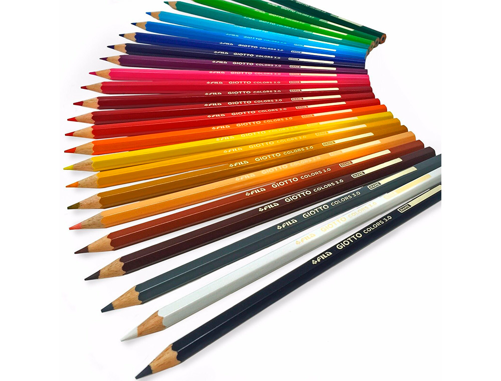 LAPIS DE COR GIOTTO COLORS 3.0 CAIXA DE 24 CORES MINA 3 MM