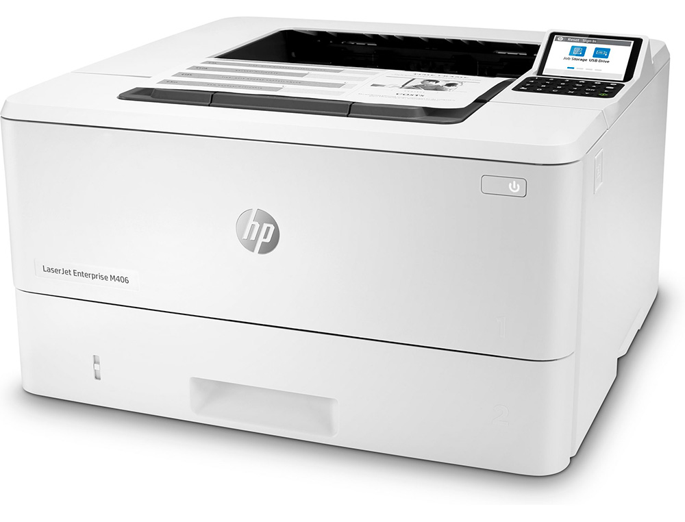IMPRESSORA HP LASERJET ENTERPRISE M406DN DUPLEX RED 40 PPM BANDEJA DE ENTRADA 100 FOLHAS