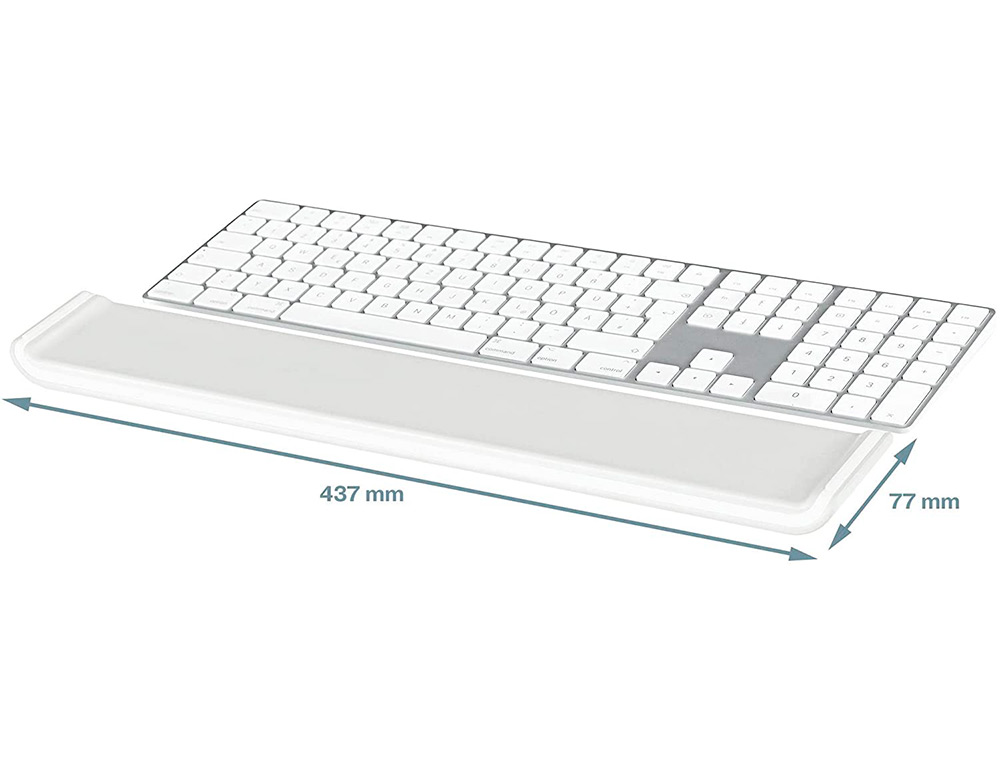 APOIO DE PULSOS LEITZ ERGO COSY PARA TECLADO AJUSTAVEL COR CINZA