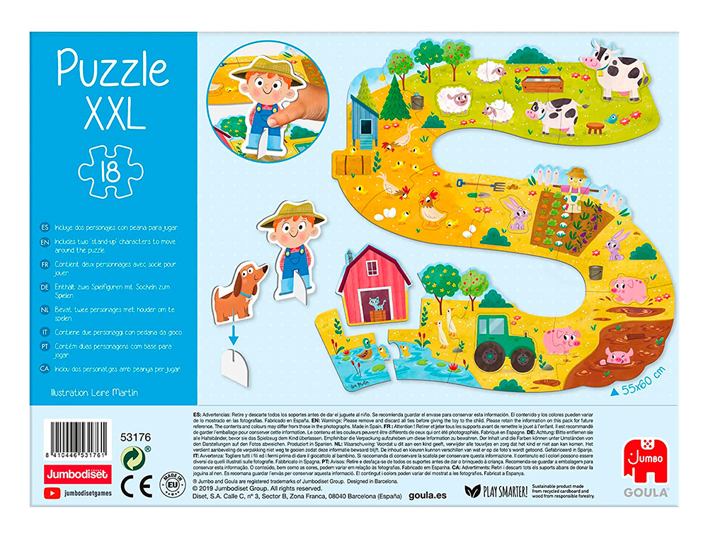 PUZZLE GOULA XXL QUINTAS 18 PECAS