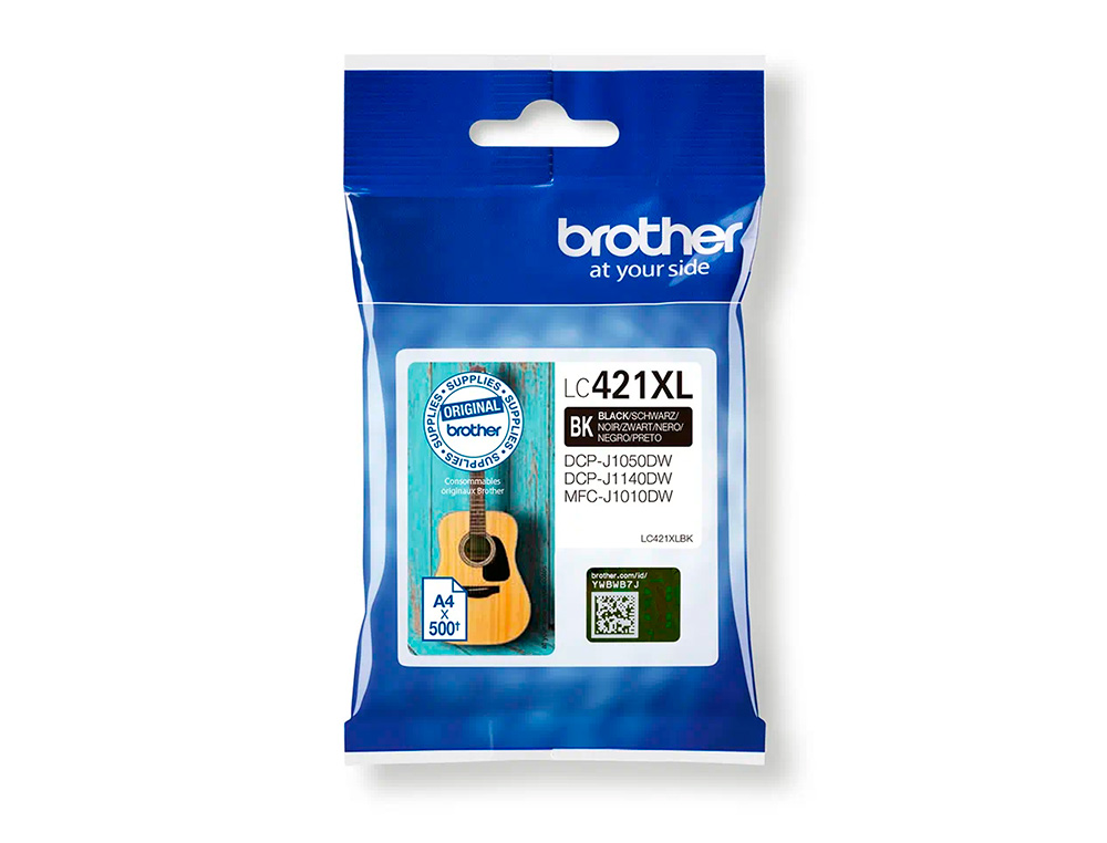 TINTEIRO BROTHER LC421XLBK DCP-J1050DW / DCP-J1140DW / MFC-J10 PRETO 500 PAGINAS
