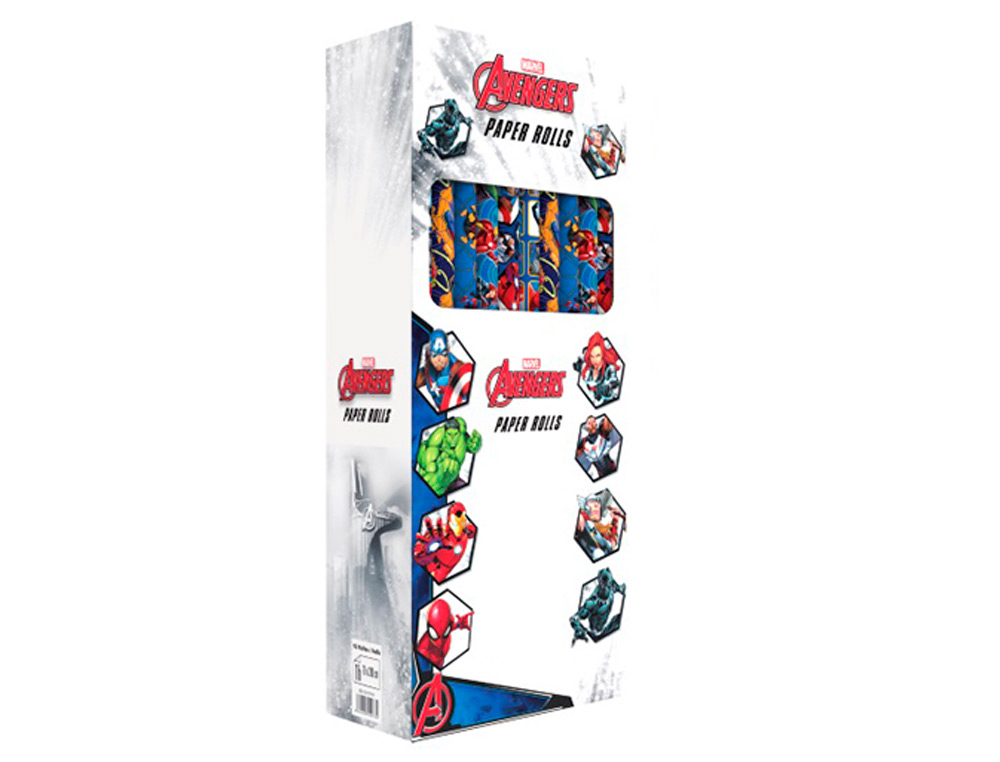 PAPEL FANTASIA BASIKA MARVEL ROLO DE 70 X 200 CM 60 GR MODELOS SORTIDOS