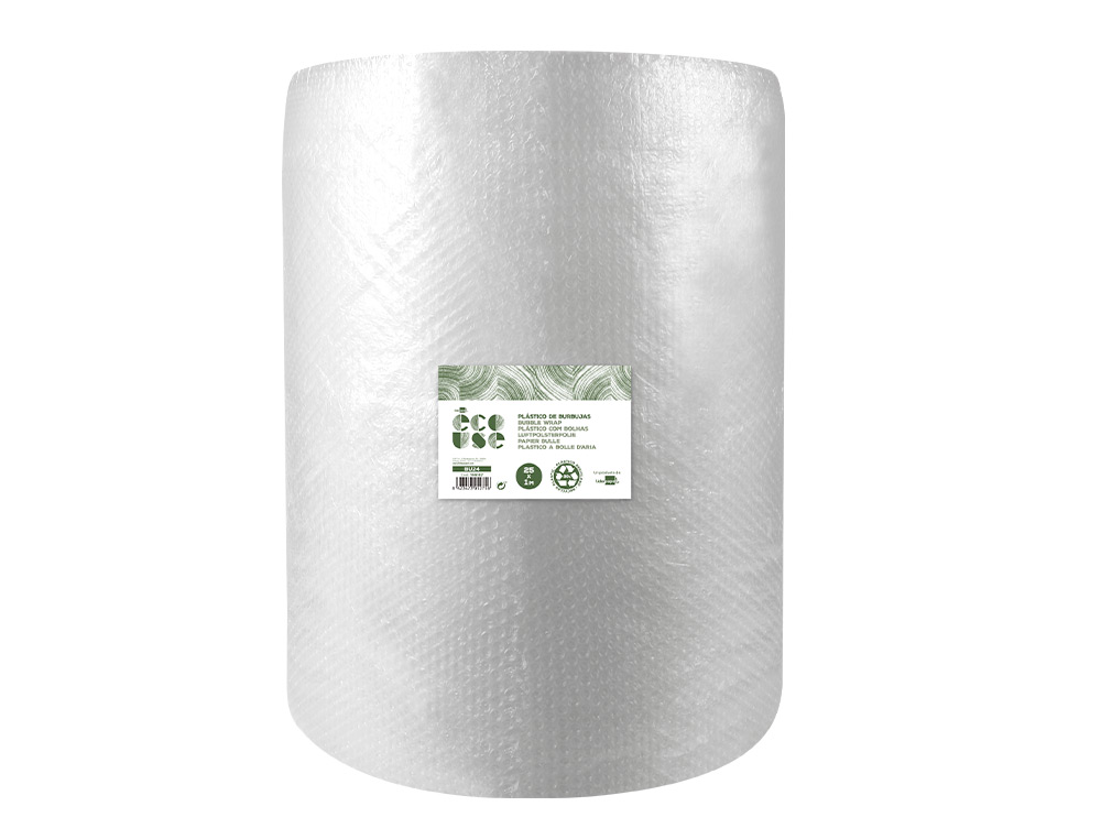 PLASTICO COM BOLHAS LIDERPAPEL ECOUSE 1X25M 30% DE PLASTICO RECICLADO