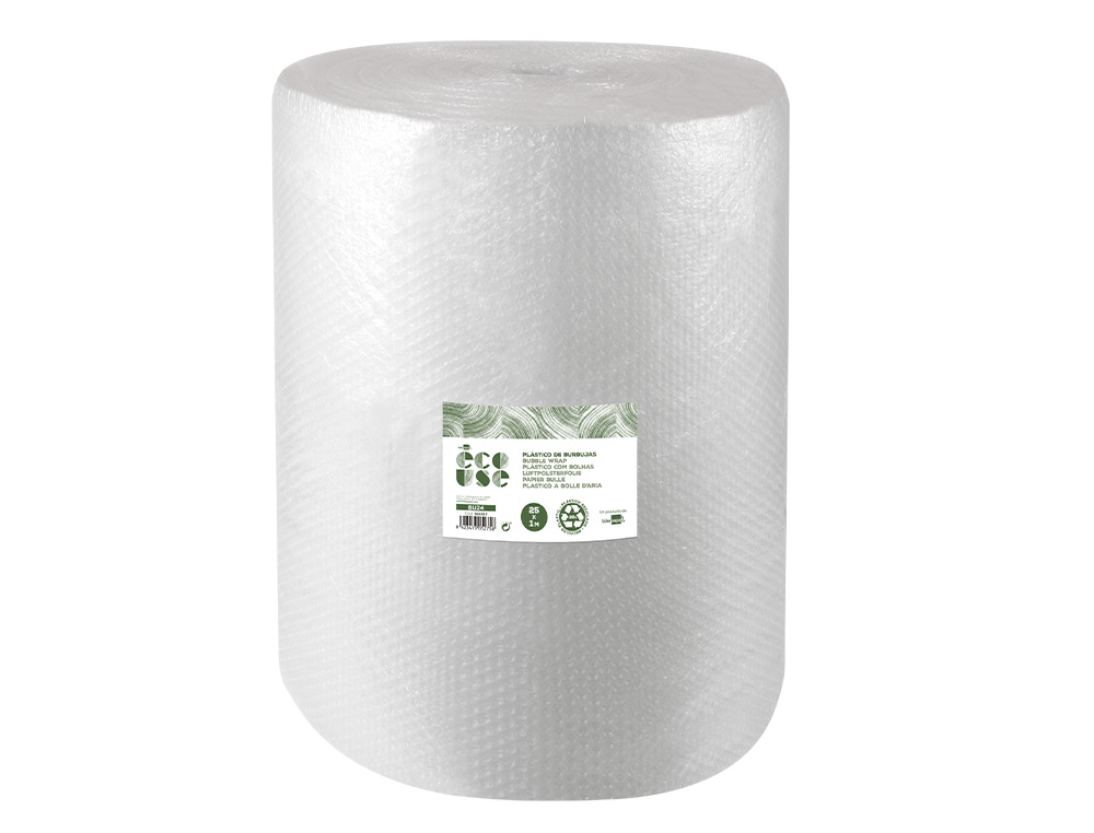 PLASTICO COM BOLHAS LIDERPAPEL ECOUSE 1X25M 30% DE PLASTICO RECICLADO