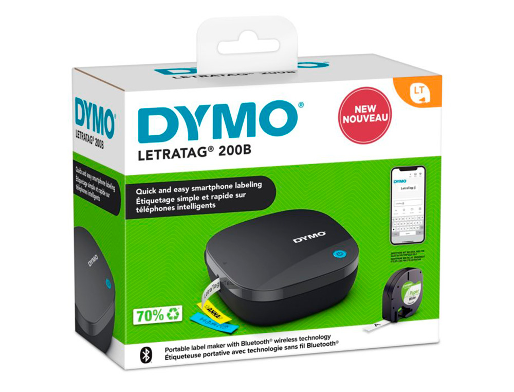 ETIQUETADORA DYMO LETRATAG LT-200B BLUETOOTH