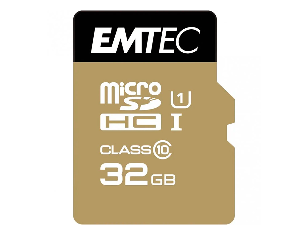 CARTAO DE MEMORIA SD MICRO EMTEC CLASS 10 GOLD COM ADAPTADOR 32 GB