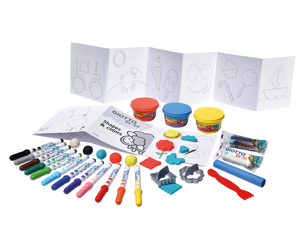 CONJUNTO CRIATIVO GIOTTO BE-BE PARA COLORIR E MODELAR