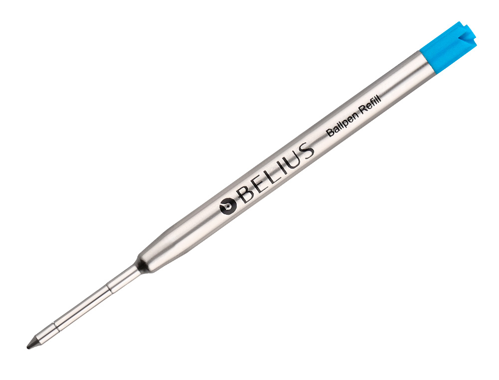 RECARGA ESFEROGRAFICA BELIUS AZUL 0,8 MM CAIXA 3 UNIDADES