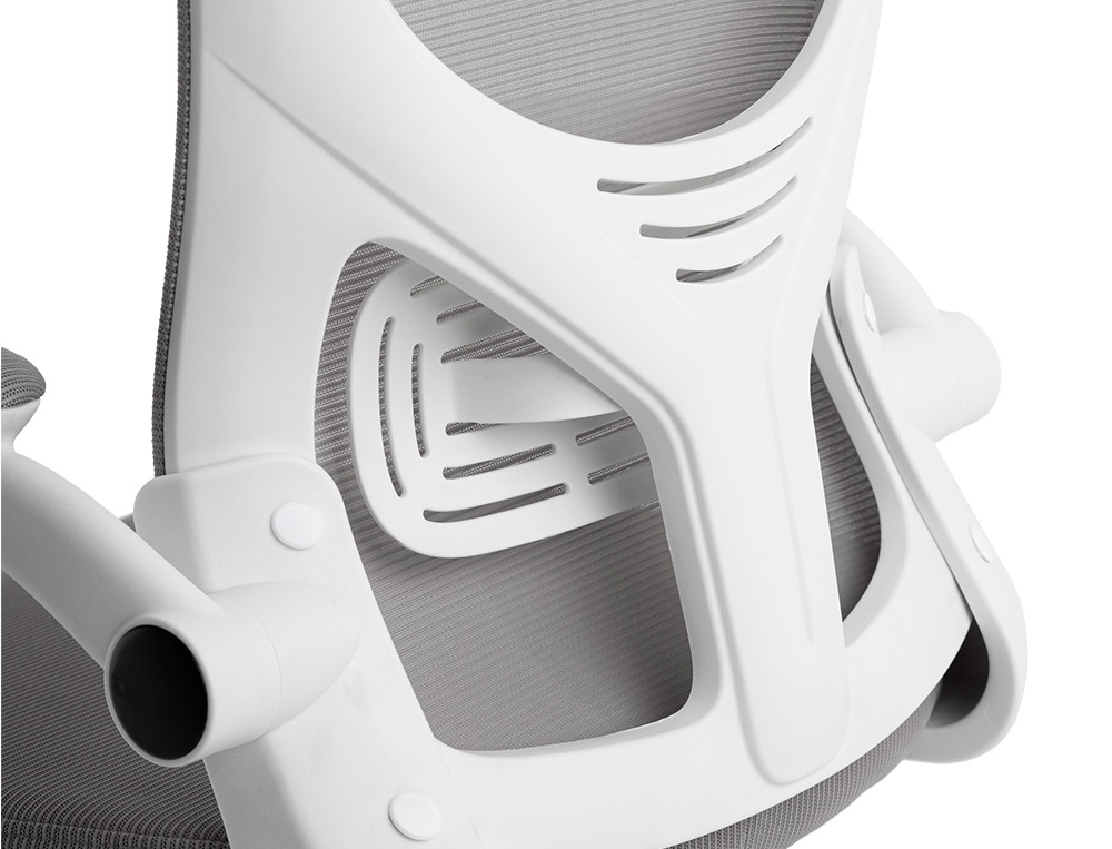 CADEIRA ERGONOMICA Q-CONNECT PALERMO MALHA BASE NYLON ALT MAX 1300 MM LARG 610 MM PROF 600 MM RODAS PREMIUM COR BRANCO/C