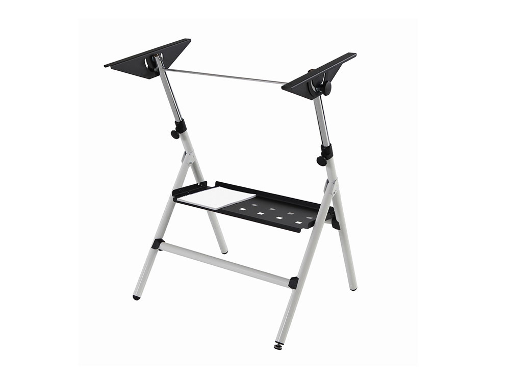 MESA DE DESENHO ROCADA RD-175 ESTRUTURA METALICA DOBRAVEL REGULAVEL EM ALTURA TABULEIRO 75X90 CM