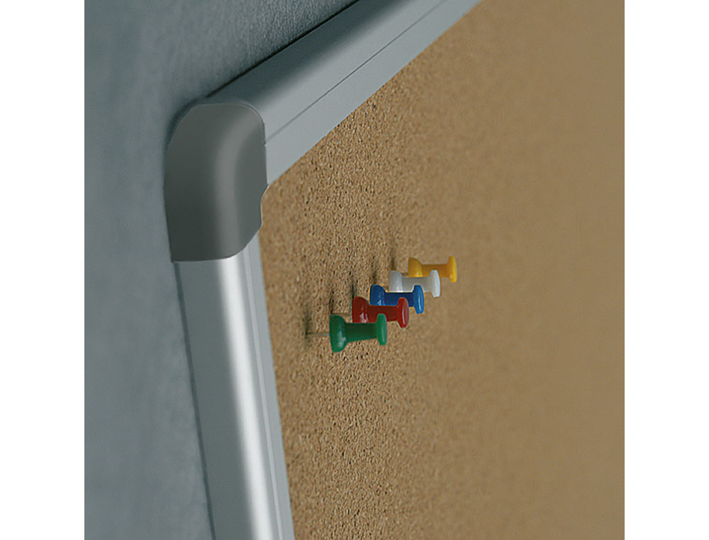 QUADRO CORTICA ROCADA MOLDURA ALUMINIO COM CANTOS 90X120 CM