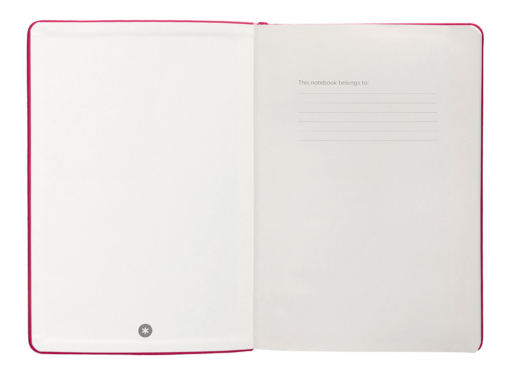 CADERNO COM ELASTICO ANTARTIK NOTES CAPA DURA A5 LISO FUCSIA 100 FOLHAS 80 GR FSC