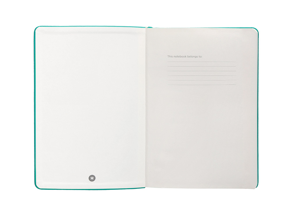 CADERNO COM ELASTICO ANTARTIK NOTES CAPA DURA A4 LISO TURQUESA 100 FOLHAS 80 GR FSC
