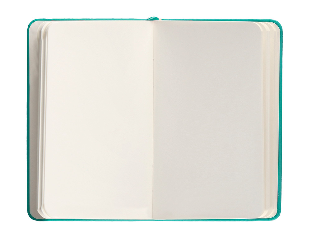 CADERNO COM ELASTICO ANTARTIK NOTES CAPA DURA A6 LISO TURQUESA 100 FOLHAS 80 GR FSC